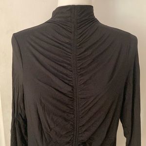 Bailey bamboo ruched mock neck top